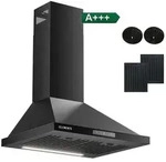 KB ELEMENTS Dunstabzugshaube unterbau 60cm, Unterbauhaube 60 cm, 650 m3/h,...