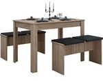 VCM Essgruppe | K&uuml;chentisch Set |Tischgruppe | Ma&szlig;e Tisch ca. H. 75 x B. 110 x T.