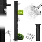 Juskys Solardusche Victoria 60 Liter - 217 cm - bis 60&deg;C &ndash; mit schwenkbarem