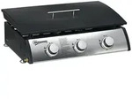 Outsunny Gasgrill Tischgrill BBQ mit 3 Brenner Tischgasgrill mit Schlauch...