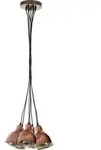 EGLO Pendellampe Priddy 1, 7 flammige Vintage Pendelleuchte im Industrial Design,
