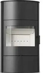 Kaminofen aus Stahl KRATKI AB/S/2/ROLLO Hoch &Oslash; 150 10 kW - Schwarz