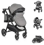 Moni Kinderwagen 2 in 1 Tokyo 22 kg umbaubar Wickeltasche Sto&szlig;d&auml;mpfer...