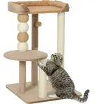 PawHut Kratzbaum 86 cm Katzenbaum mit Sprungplattform, Bett, Spielball,