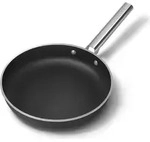 28 cm mattschwarze bratpfanne Smeg FPF2802BLM - Schwarz