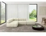 ALTDECOR Modulares Sofa Ecksofa in L-Form - Favio-L1 - 285x190x70 cm Beige...