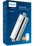 Philips Water Inline-Duschfilter mit 3 Ersatzfilterkartuschen f&uuml;r reines...
