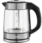 Avizar, Glas-Wasserkocher 1,7L 2000W mit Temperaturregelung, Transparent -