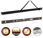 VEVOR Digitale Wasserwaage mit LCD-Display, 120 cm Richtwaage mit 3 Libellen