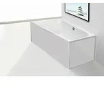 Hoesch Thasos Glasverkleidung Vorwandvariante f&uuml;r Badewanne (3745) wei&szlig; -...