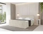 ALTDECOR Boxspringbett mit Fu&szlig;teil - TOLO-v1-Z 160x200 Cord - Creme -...