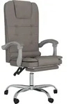 vidaXL B&uuml;rostuhl mit Massagefunktion Taupe Stoff - Taupe