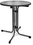 Beautissu Bistrotisch Bistroni &Oslash;70xH70cm Schwarz - Schwarz