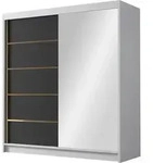 MIRJAN24 Schiebet&uuml;renschrank mit Spiegel Bali III, Kleiderschrank mit...