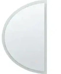 BELIANI LED-Spiegel zum Aufh&auml;ngen &oslash; 80 cm Halbrund Modern Badezimmer...