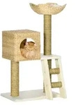 PawHut Kratzbaum 100,5cm Katzenbaum mit Katzenh&ouml;hle, Bett, Treppe, Kissen,...