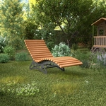 SOTECH Gartenliege LOUNGER Komplett-Set 800 mm breit &ndash; Stahl verzinkt schwarz,