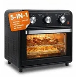 Sommertal Minibackofen 20 Liter mit Umluft & Hei&szlig;luftfritteuse, 1800W...