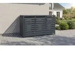 M&uuml;lltonnenbox Gary 3er B x T x H 198,5 x 80 - Wei&szlig;