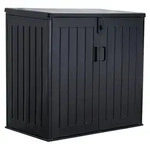 Koll Living M&uuml;lltonnenbox 'Soraya' | 775 Liter, Schwarz | f&uuml;r 2x 120 Liter