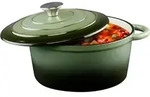 alpina Dutch Oven &ndash; Gusseisen Topf Induktion 3,8 L &Oslash; 24 cm - Schmortopf mit...
