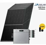 3600 Watt, Bifazial Komplettset, Balkonkraftwerk, Zendure Solarflow 2400 Pro