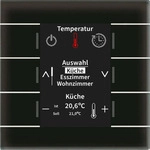MDT KNX Glas Bedienzentrale Smart, mit Farbdisplay, schwarz, 1 Stk. - Schwarz