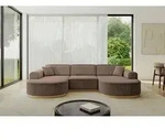 ALTDECOR Ecksofa in U-Form MARI-U1-v2 - 303x171x83 cm Braun - Corner Sofa Bett