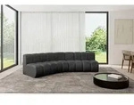 ALTDECOR Modulares Sofa Ecksofa in L-Form - Montra-L1 - 290x174x70 cm Schwarz -
