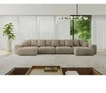 ALTDECOR Ecksofa mit Schlaffunktion und Bettkasten ESKAR-U2 - 464x176x72 cm...