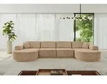 ALTDECOR Ecksofa in U-Form MARI-U2-v2 - 388x171x83 cm Beige - Corner Sofa Bett