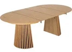 Esstisch Oria Natur Oak oval 120/210 x 120 cm -