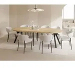 Esstisch Rund Gro&szlig; XXL Ausziehbar im Loft-Stil &ndash; 100 bis 250 cm &ndash; Extra...