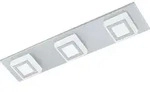 EGLO LED Deckenleuchte Masiano, 3 flammige Deckenlampe, Wohnzimmerlampe aus Aluminium