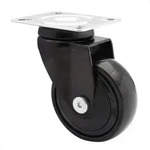 WAGNER Design 3C - Lenkrolle soft - Durchmesser &Oslash; 75 mm, schwarz, Kugellager,