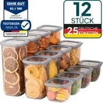 uandu Vorratsdosen mit Deckel Luftdicht Set, BPA frei, Aufbewahrungsbox,