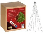 Idena Lichterkette NewTec Weihnachtsbaum-&Uuml;berwurf 280 LED warmwei&szlig; f&uuml;r Innen &