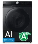 Samsung Series 9 Lavasciuga WD6400H Cl.A/D 9/6 kg Nero, Frontlader, Freistehend,