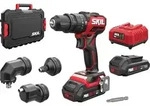 Skil 20V 3076 HC Akku-Schlagbohrmaschine + 4 Aufs&auml;tze (2x2,0 Ah)