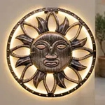1.01 Solar Wandlicht SONNE - ca. &Oslash; 37,3 cm - Deko Garten Wand Beleuchtung