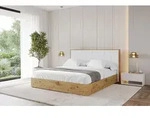 ALTDECOR Polsterbett mit Bettkasten - ENZO8 - 160x200 Wei&szlig;- Bett mit Kopfteil,