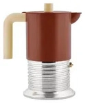 Alessi Vite Espressomaschine Braun 6 PM01/6 BR 8003299503407 - Braun
