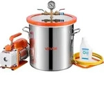 VEVOR Vakuumpumpe mit 18,9 L Vakuumkammer, 3,5 CFM 99 L/min, 180 W, 1-stufige