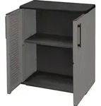 Linea Easy Plastic Cabinet Low 2DV.S Police - Grau