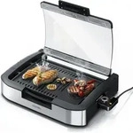 Arendo Gourmet Tischgrill mit Glasabdeckung - Elektrogrill - Barbecue - f&uuml;r...