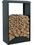 Brennholzlager MCW-P77, Kamin-/Feuerholzregal Holzlager Holzunterstand Outdoor Metall