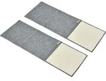 PawHut Kratze Brett Kratzbaum Katzenspielzeug Sisal Polyester Grau - Grau