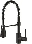 Lenz KALANI2 K&uuml;chenarmatur Schwarz-matt mit Profi-Pendelbrause, 2 Strahlarten,