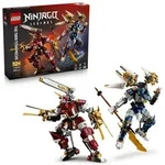 LEGO NINJAGO Die Zwillings-Titanmechs - Ninja Spielset mit 2 Actionfiguren & 3