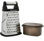KitchenAid KQG300OSOBE Edelstahl-Kastenreibe 473 ml Auffangbeh&auml;lter 4 Klingen -